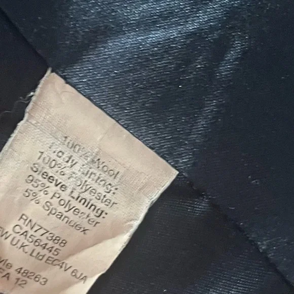 J. Crew hack-ing herringbone wool amethyst purple size 14 jacket large blazer - Picture 9 of 9